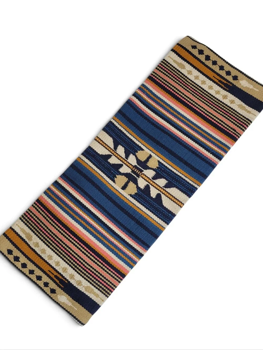 West Elm Woven Baja Bolster Lumbar Pillow Cover Aztec Southwestern 14x36